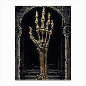 Skeleton Hand 2 Canvas Print