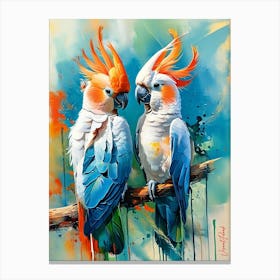 A Pair Of Gang Gang Cockatoos Pt. 2 Canvas Print