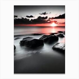 Sunset Rocks Canvas Print