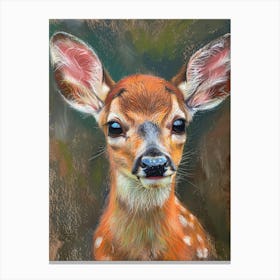 Fawn Painting 6 Canvas Print