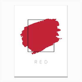 Red Color Box Canvas Print