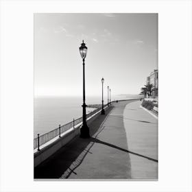Nice, France, Black And White Old Photo 4 Canvas Print