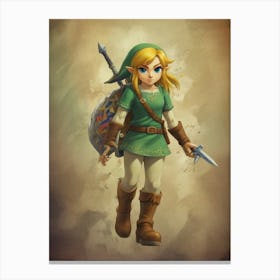 Legend Of Zelda Link Canvas Print