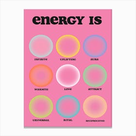 Energy Is Canvas Print