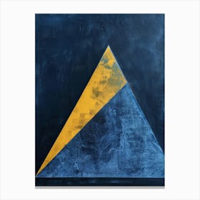 Blue Triangle Canvas Print
