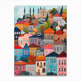 Kitsch Colourful Istanbul 4 Canvas Print