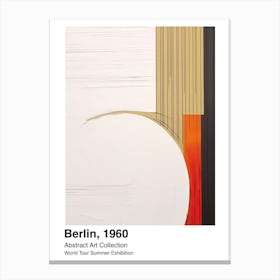 World Tour Exhibition, Abstract Art, Berlin, 1960 10 Canvas Print