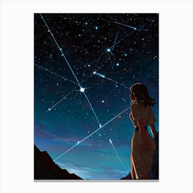 Stargazing 1 Canvas Print