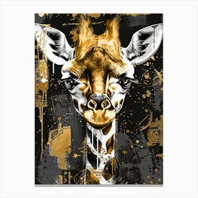 Gold Giraffe 1 Canvas Print