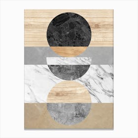 Collage geometric textures 20 Canvas Print