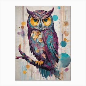 Owl Painting Canvas Print