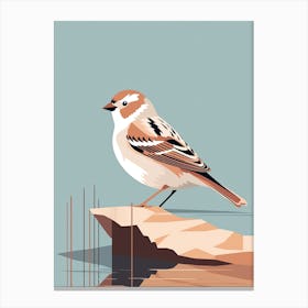 Silent Sparrow Presence Canvas Print
