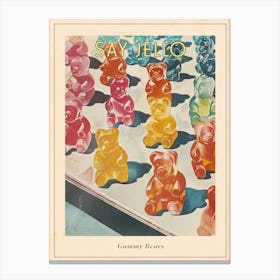 Gummy Bears Retro Advertisement Style 1 Poster Canvas Print