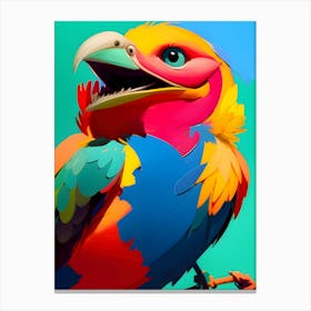 Colorful Parrot-Reimagined 1 Canvas Print