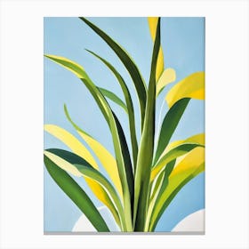 Aloe Vera Bold Graphic Plant Canvas Print
