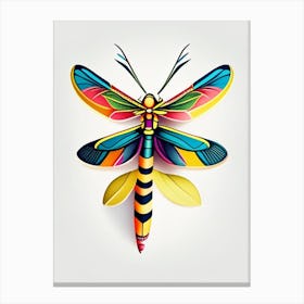 Banded Pennant Dragonfly Tattoo 3 Canvas Print