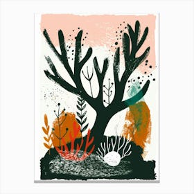 Tree In The Sea Canvas Print