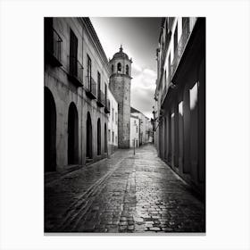 Palencia, Spain, Black And White Analogue Photography 2 Canvas Print