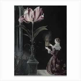 Dark Gothic 'The Tulip' Canvas Print