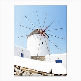Mykonos Windmill Canvas Print