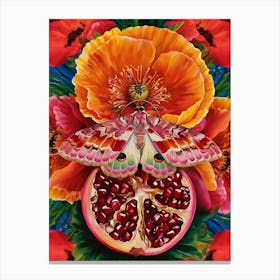 Pomegranate Moth Canvas Print