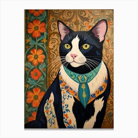 Cat With A Collar Canvas Print