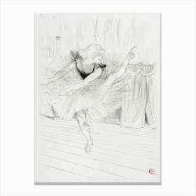 Miss Ida Heath, English Dancer (1894), Henri de Toulouse-Lautrec Canvas Print