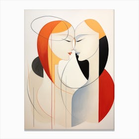 Kissing Canvas Print