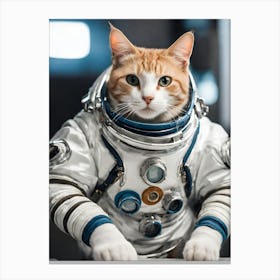 Astronaut Cat photo Canvas Print