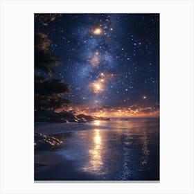 Night Sky With Stars 6 Canvas Print