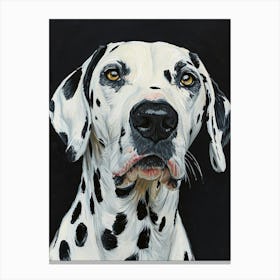 Dalmatian Acrylic Painting 5 Canvas Print