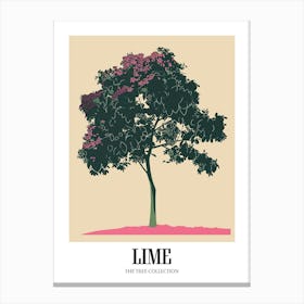Lime Tree Colourful Illustration 1 Poster Canvas Print