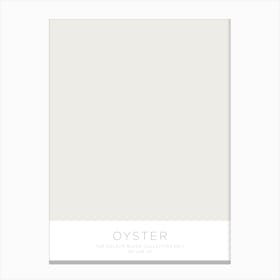 The Colour Block Collection - Oyster Canvas Print