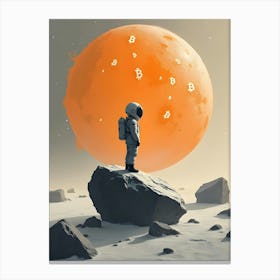 Bitcoin Moon 2 Canvas Print