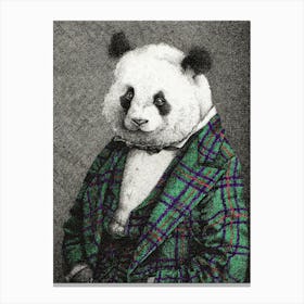 Portrait Of A Panda Canvas Print
