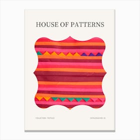 Textile Pattern Poster 18 Canvas Print