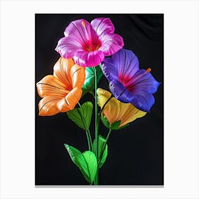 Bright Inflatable Flowers Petunia 1 Canvas Print