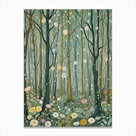 Forest & Flowers Canvas Print