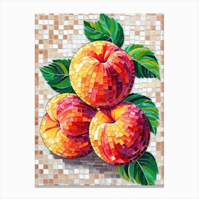 Peach Mosaic 3 Canvas Print