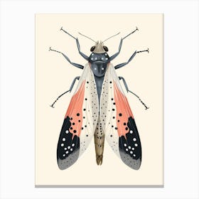 Colourful Insect Illustration Whitefly 15 Stampe su tela