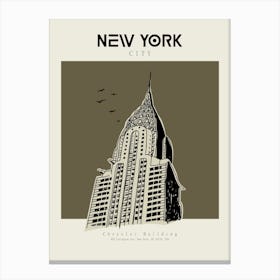 Locations New York Chrysler Building Canvas Print