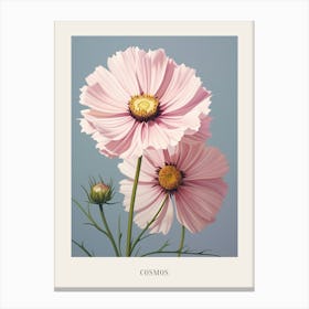 Floral Illustration Cosmos 3 Poster Canvas Print