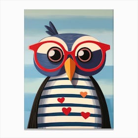 Little Owl 4 Wearing Sunglasses Canvas Print