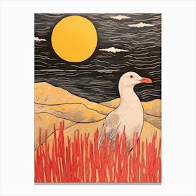 Bird Illustration Albatross 3 Canvas Print