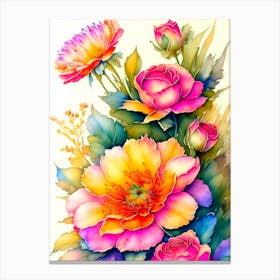 Colorful Flowers Canvas Print