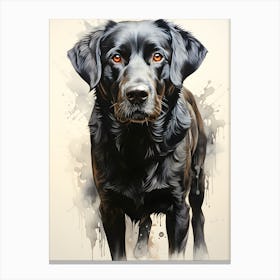 Whispering Whiskers The Thoughtful Dog Canvas Print