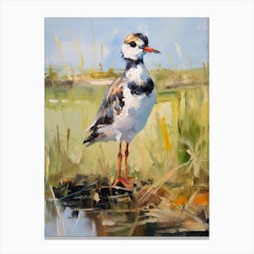 Bird Painting Lapwing 3 Canvas Print