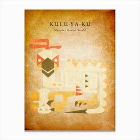 Kulu Ya Ku Vintage Canvas Print