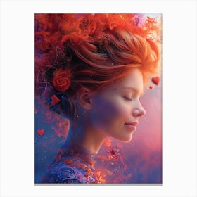 Girl With Red Hair 3 Canvas Print