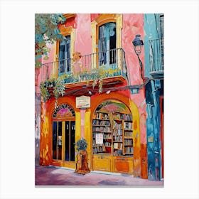 Valencia Book Nook Bookshop 2 Canvas Print